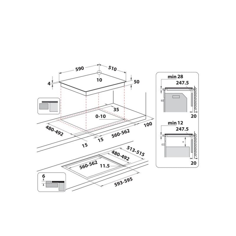Індукційна варильна поверхня WBS4360CPNE Whirlpool