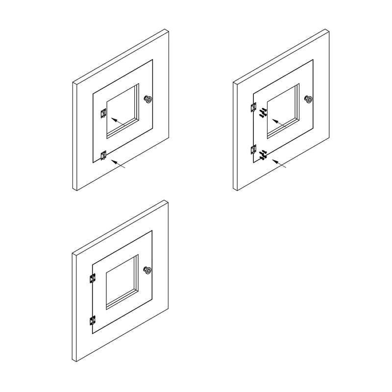 Карточная петля W=25 L=20 сталь Карточная петля W=25 L=20 сталь