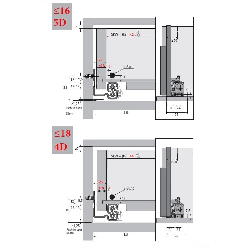 Quadro V6 5D L=300 Silent System (дотяг) повн.в., M (30кг), права (9332644) Hettich Quadro V6 5D L=300 Silent System (дотяг) повн.в., M (30кг), права (9332644) Hettich