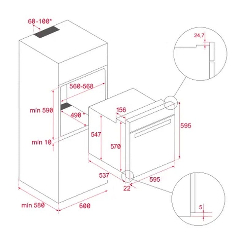 Духова шафа HSB 6150 WH білий Teka (111010062)
