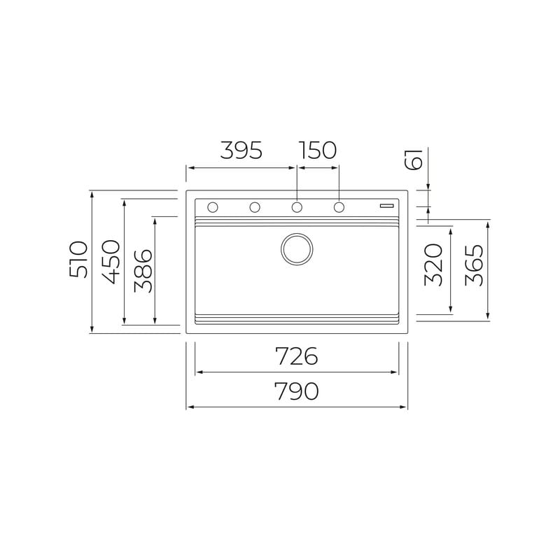 Мийка Nova 80 WS-TG 1B Tegranit Plus Teka (115230057) Мийка Nova 80 WS-TG 1B Tegranit Plus Teka (115230057)