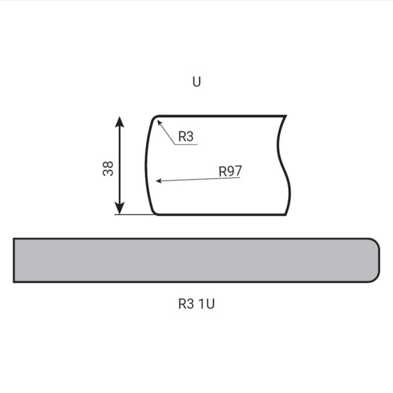 Столешница Luxeform L151/R3-1 Дуб Манчестер влагост. 3050х800х38мм