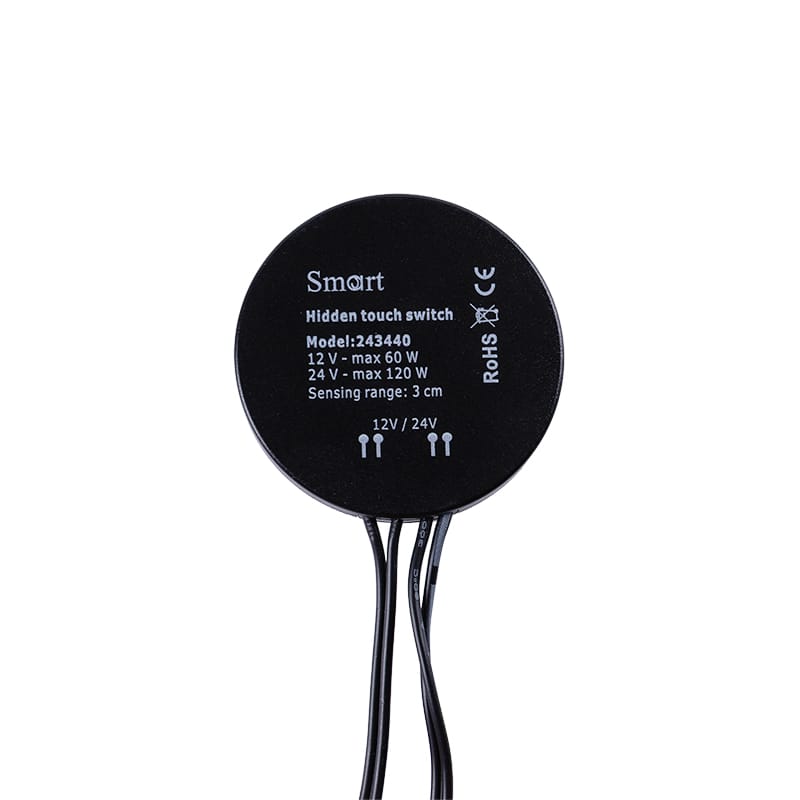 Прихований сенсорний вимикач SMART на дотик товщ. до 30 mm, 12V/24V, 60W/120W