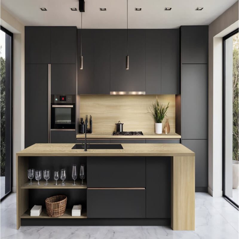 Столешница Luxeform S158/R3-1 U Дуб Елеганс 4200х600х18мм