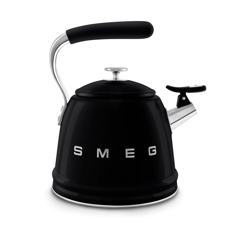 Чайник зі свистком WKF01BL чорний Smeg (50'S RETRO STYLE)