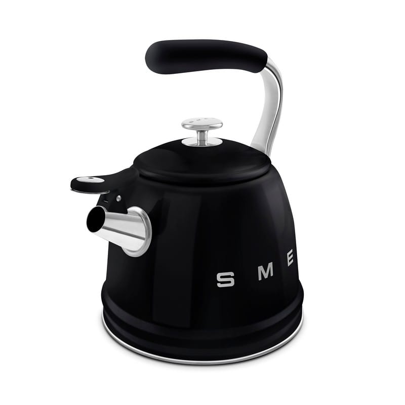 Чайник зі свистком WKF01BL чорний Smeg (50'S RETRO STYLE)