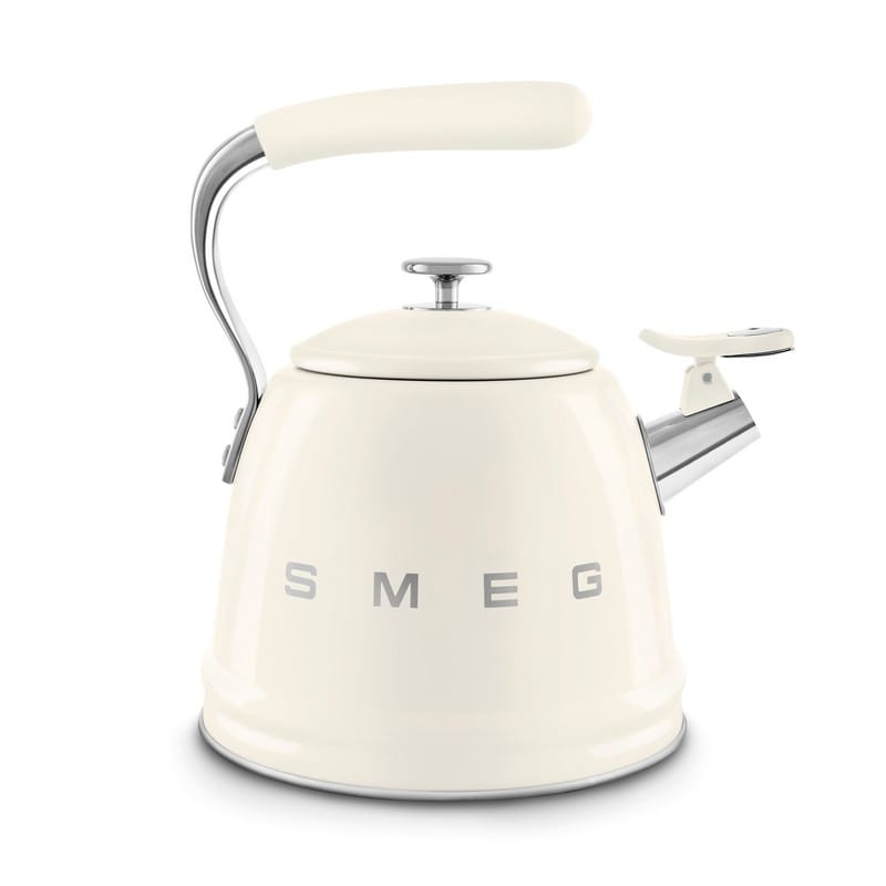 Чайник зі свистком WKF01CR кремовий Smeg (50'S RETRO STYLE) Чайник зі свистком WKF01CR кремовий Smeg (50'S RETRO STYLE)