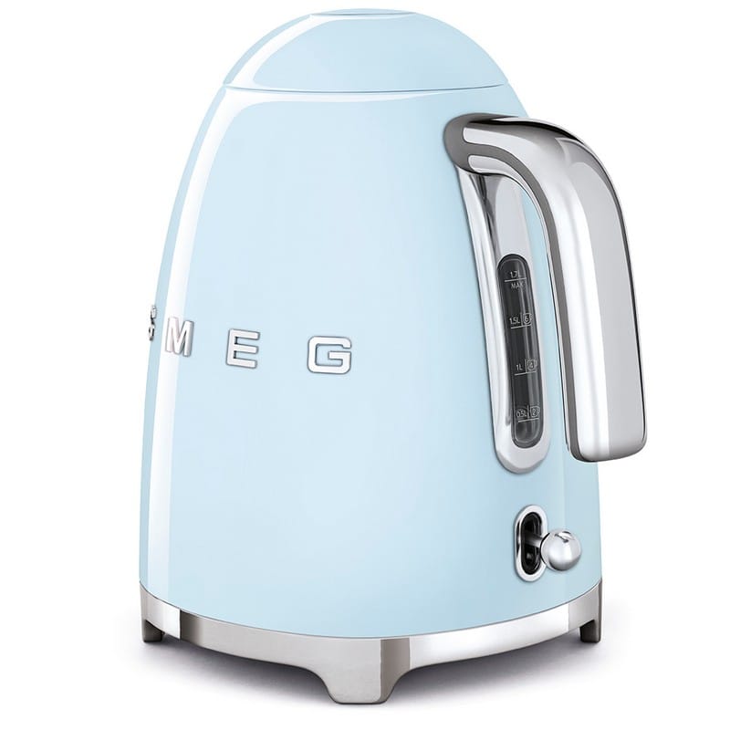 Чайник електричний KLF03PBEU 1,7л пастельно-блакитний Smeg (50'S RETRO STYLE) Чайник електричний KLF03PBEU 1,7л пастельно-блакитний Smeg (50'S RETRO STYLE)