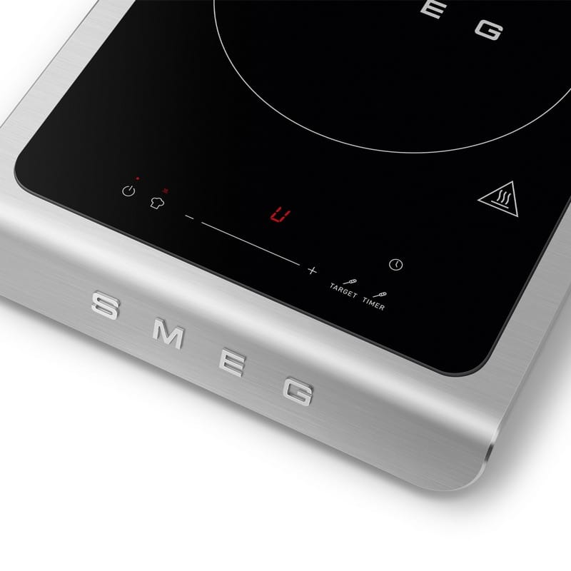 Портативна індукційна варильна поверхня PIC01BLMEU чорний матовий Smeg (COLLEZIONE)