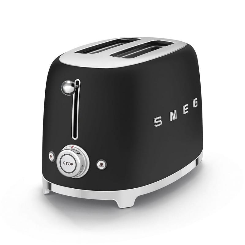 Тостер електричний TSF01BLMEU чорний матовий Smeg (50'S RETRO STYLE)