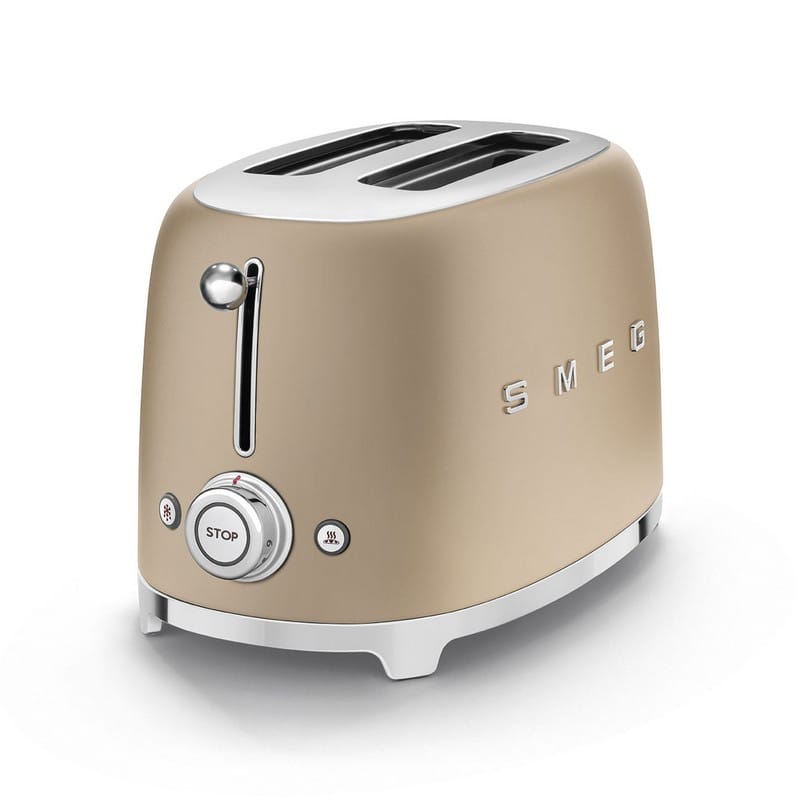 Тостер електричний TSF01CHMEU шампань матовий Smeg (50'S RETRO STYLE)