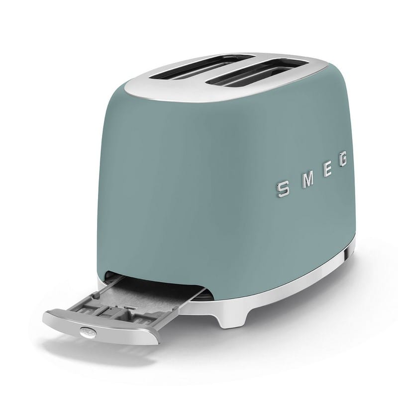 Тостер електричний TSF01EGMEU смарагдово-зелений матовий Smeg (50'S RETRO STYLE)