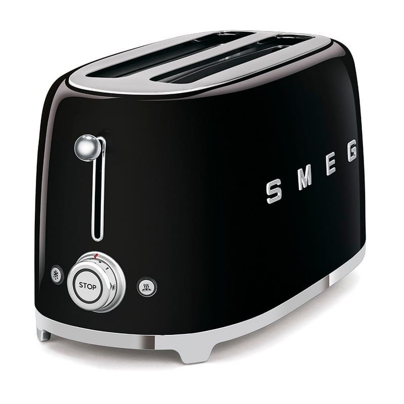Тостер електричний TSF02BLEU чорний Smeg (50'S RETRO STYLE)