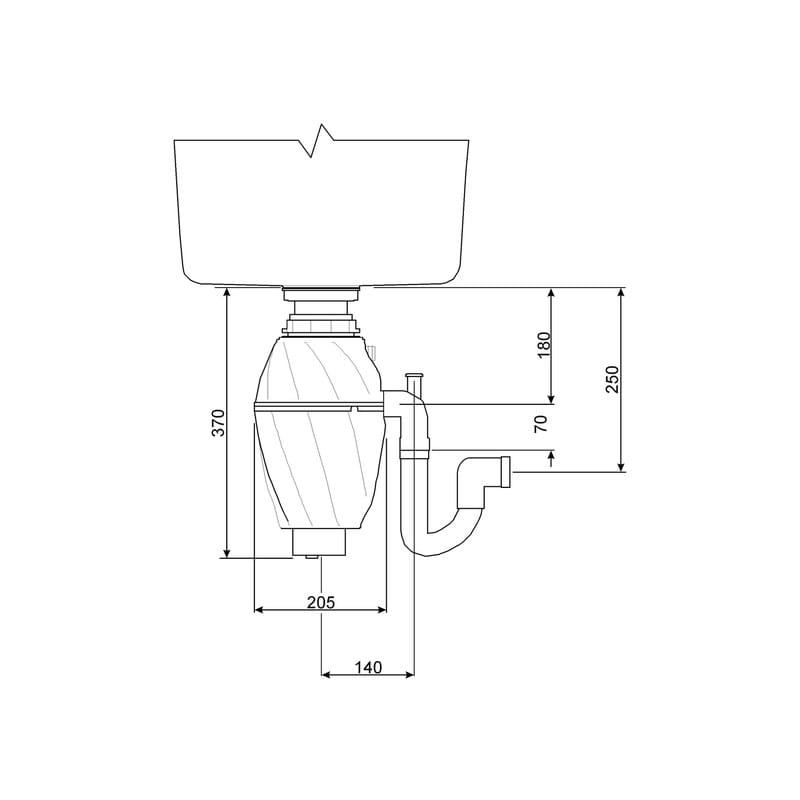 Подрібнювач харчових відходів KITFD050 (0,5 к.с) Smeg (UNIVERSAL) Подрібнювач харчових відходів KITFD050 (0,5 к.с) Smeg (UNIVERSAL)