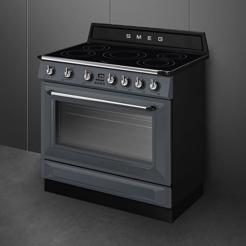 Варильний центр TR90IMGR 90 см сірий Smeg (VICTORIA) Варильний центр TR90IMGR 90 см сірий Smeg (VICTORIA)