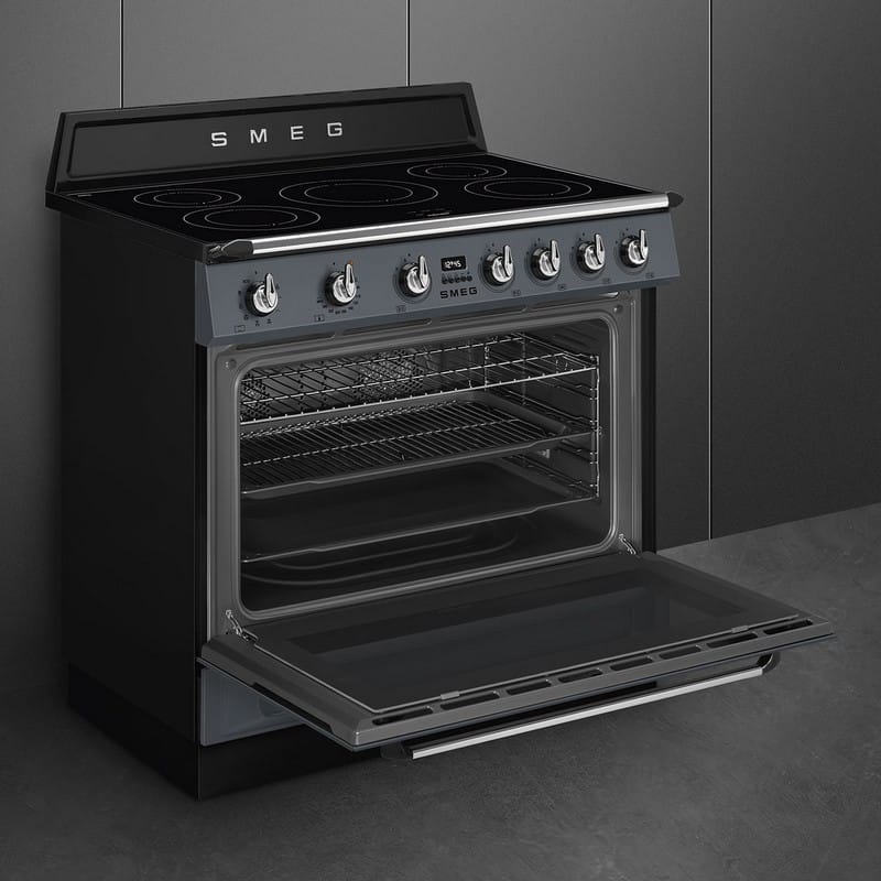 Варильний центр TR90IMGR 90 см сірий Smeg (VICTORIA) Варильний центр TR90IMGR 90 см сірий Smeg (VICTORIA)