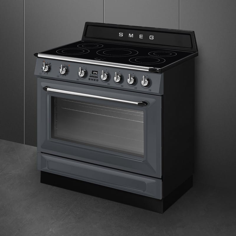 Варильний центр TR90IPGR 90 см сірий Smeg (VICTORIA) Варильний центр TR90IPGR 90 см сірий Smeg (VICTORIA)