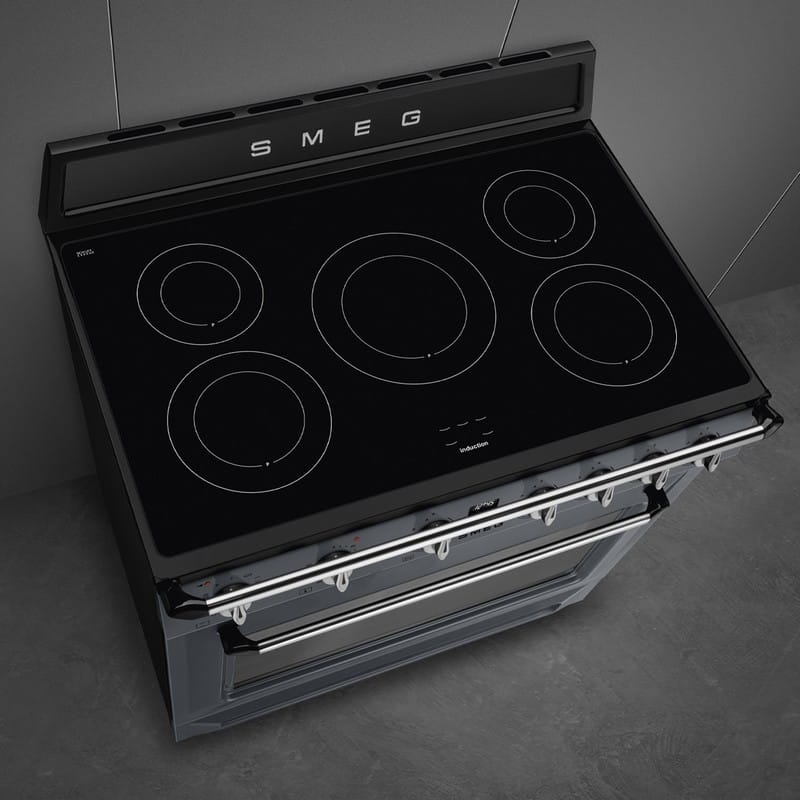 Варильний центр TR90IPGR 90 см сірий Smeg (VICTORIA) Варильний центр TR90IPGR 90 см сірий Smeg (VICTORIA)