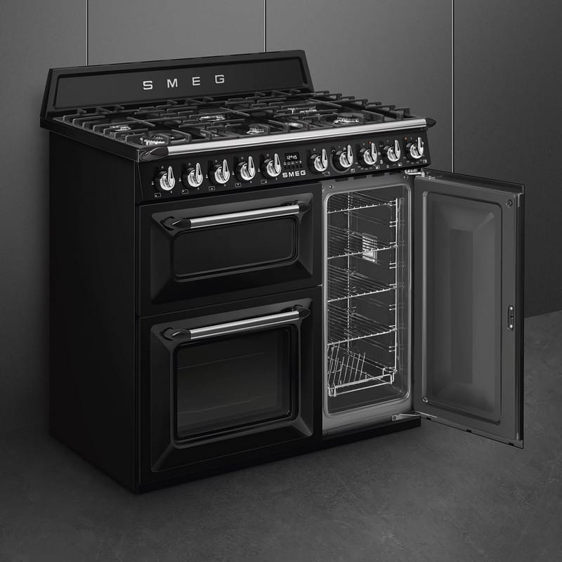 Варильний центр TR93BL 90 см Smeg (VICTORIA)