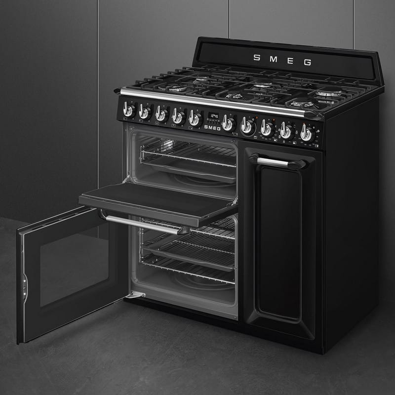 Варильний центр TR93BL 90 см Smeg (VICTORIA)