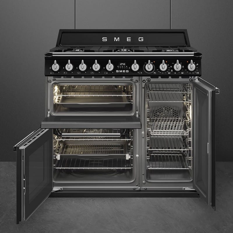 Варильний центр TR93BL 90 см Smeg (VICTORIA)