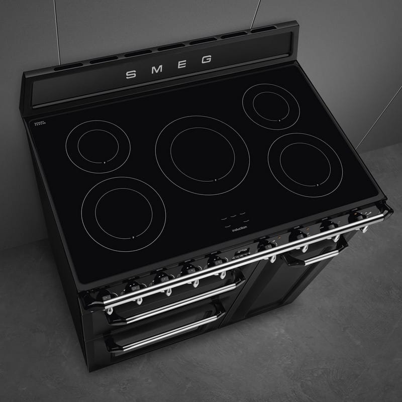 Варильний центр TR93IBL2 чорний Smeg (VICTORIA)