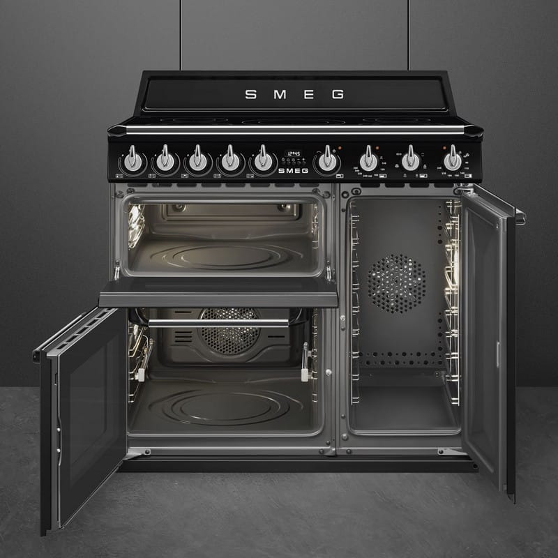 Варильний центр TR93IBL2 чорний Smeg (VICTORIA)
