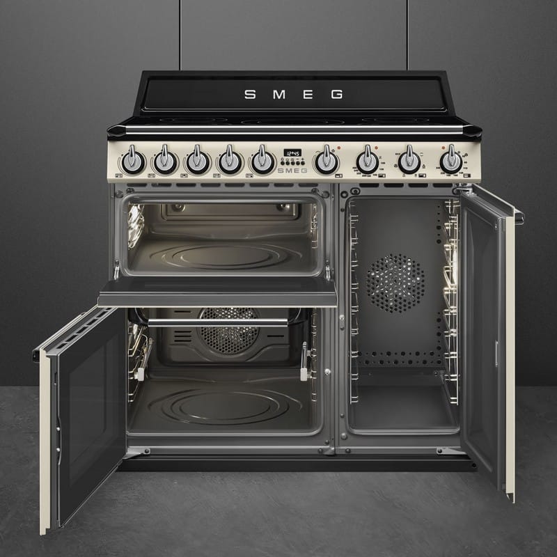 Варильний центр TR93IP2 90 см кремовий Smeg (VICTORIA) Варильний центр TR93IP2 90 см кремовий Smeg (VICTORIA)
