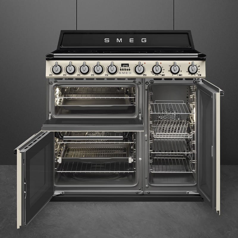 Варильний центр TR93IP2 90 см кремовий Smeg (VICTORIA) Варильний центр TR93IP2 90 см кремовий Smeg (VICTORIA)