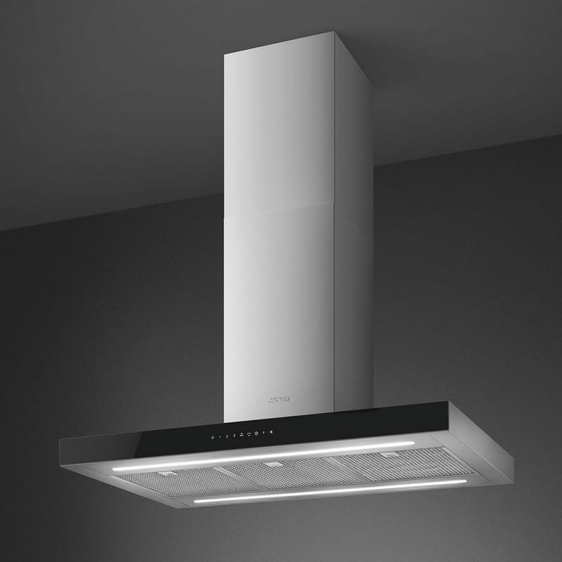 Витяжка острівна KBTI9L4VN 90 см нержавіюча сталь Smeg (UNIVERSAL) Витяжка острівна KBTI9L4VN 90 см нержавіюча сталь Smeg (UNIVERSAL)