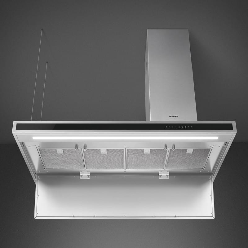 Витяжка острівна KLTI12L4X 120 см нержавіюча сталь Smeg (UNIVERSAL) Витяжка острівна KLTI12L4X 120 см нержавіюча сталь Smeg (UNIVERSAL)