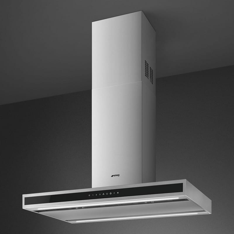 Витяжка острівна KLTI9L4X 90 см нержавіюча сталь Smeg (UNIVERSAL) Витяжка острівна KLTI9L4X 90 см нержавіюча сталь Smeg (UNIVERSAL)