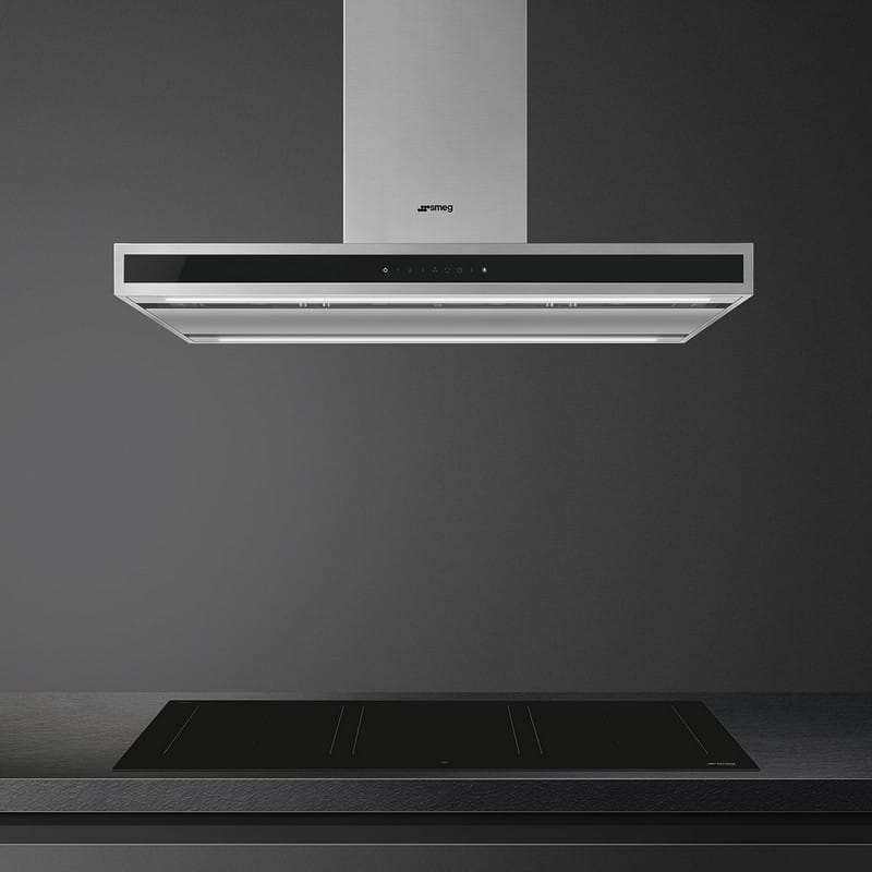 Витяжка острівна KLTI9L4X 90 см нержавіюча сталь Smeg (UNIVERSAL) Витяжка острівна KLTI9L4X 90 см нержавіюча сталь Smeg (UNIVERSAL)