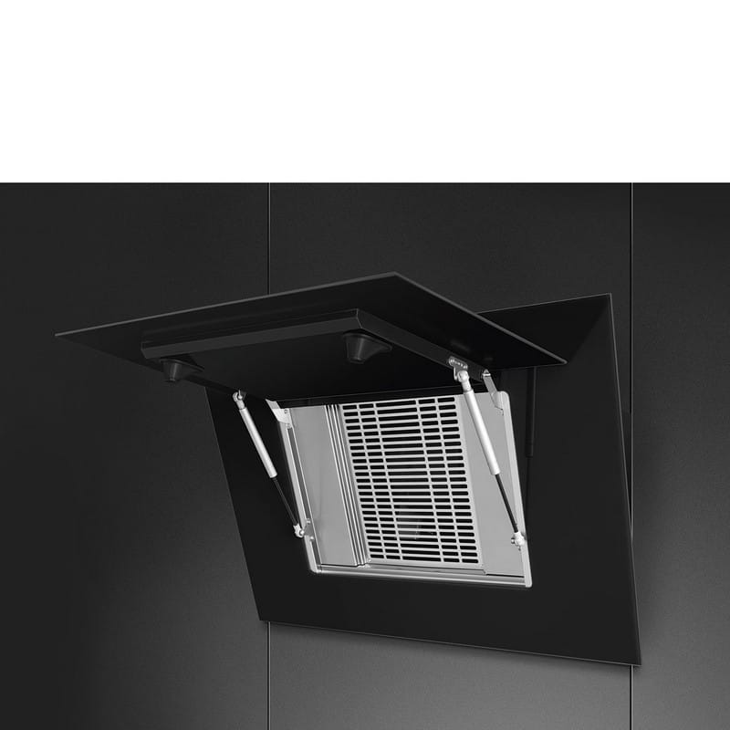 Витяжка пристінна KV194B3 90 см, AutoVent 2.0, чорний Smeg (LINEA) Витяжка пристінна KV194B3 90 см, AutoVent 2.0, чорний Smeg (LINEA)