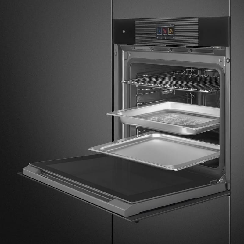 Духова шафа SO6104S4PB3 з парою, Steam100 Pro Smeg (LINEA)