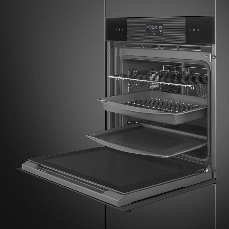 Духова шафа SOP6102S2PB3 з парою, SteamOne, Smeg (LINEA)
