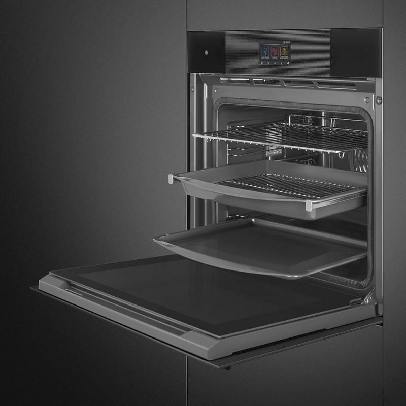 Духова шафа SOP6104S2PB3 з парою , SteamOne, Smeg (LINEA)