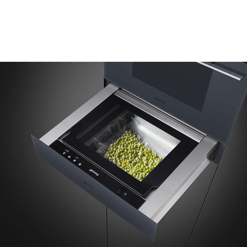 Вакууматор CPV115G сріблясте скло Smeg (LINEA)