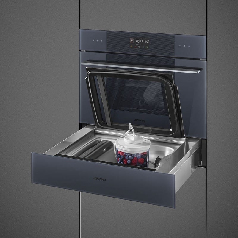 Вакууматор CPV115G сріблясте скло Smeg (LINEA)