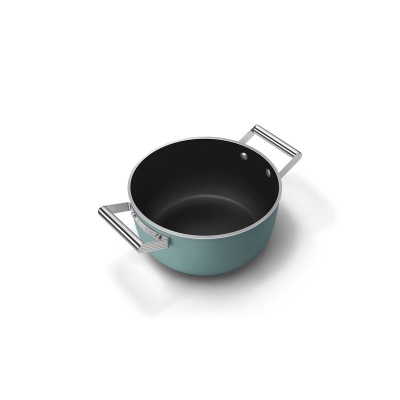 Каструля CSF2412EGM 24 см, з кришкою, керамічне покриття, смарагдовий мат Smeg (50'S RETRO STYLE) Каструля CSF2412EGM 24 см, з кришкою, керамічне покриття, смарагдовий мат Smeg (50'S RETRO STYLE)
