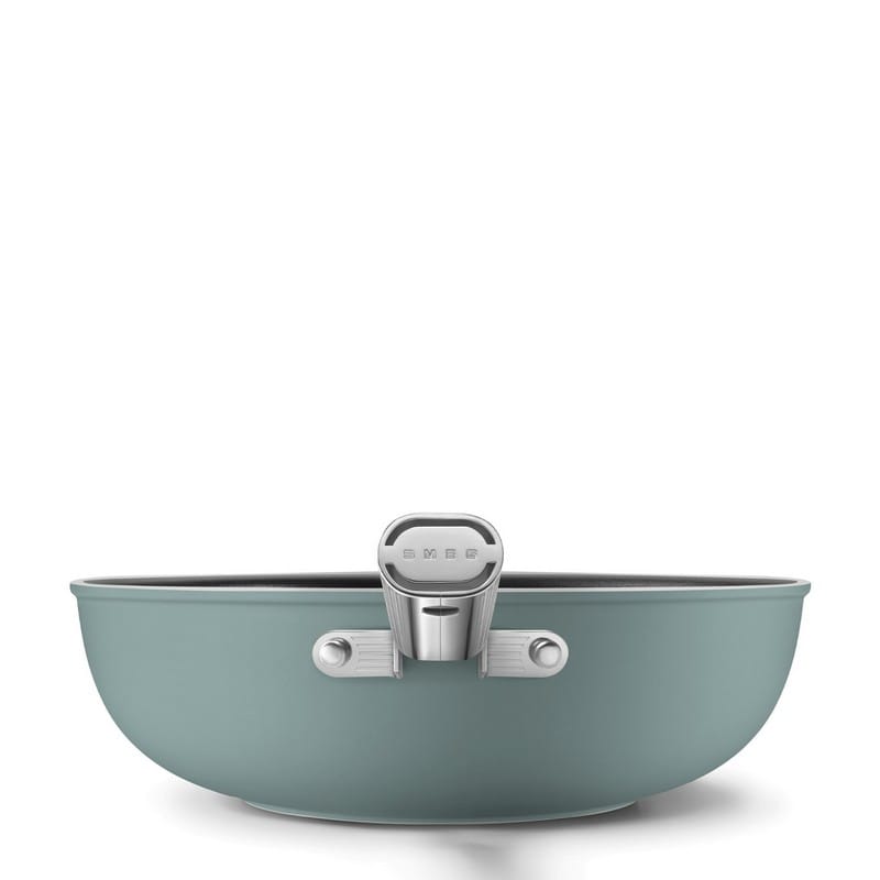 Сковорідка WOK WOF3002EGM 30 см, керамічне покриття, смарагдовий матовий Smeg (50'S RETRO STYLE) Сковорідка WOK WOF3002EGM 30 см, керамічне покриття, смарагдовий матовий Smeg (50'S RETRO STYLE)