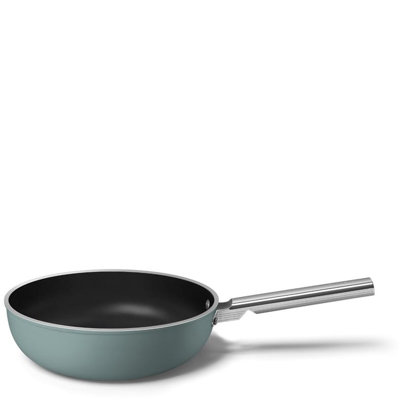 Сковорідка WOK WOF3002EGM 30 см, керамічне покриття, смарагдовий матовий Smeg (50'S RETRO STYLE) Сковорідка WOK WOF3002EGM 30 см, керамічне покриття, смарагдовий матовий Smeg (50'S RETRO STYLE)