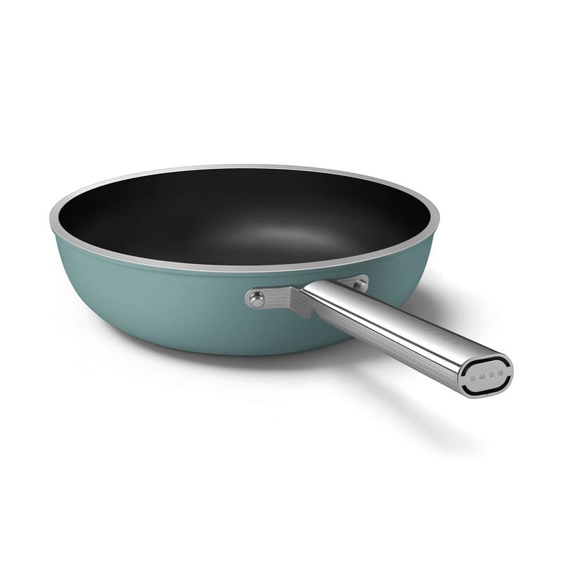Сковорідка WOK WOF3002EGM 30 см, керамічне покриття, смарагдовий матовий Smeg (50'S RETRO STYLE) Сковорідка WOK WOF3002EGM 30 см, керамічне покриття, смарагдовий матовий Smeg (50'S RETRO STYLE)