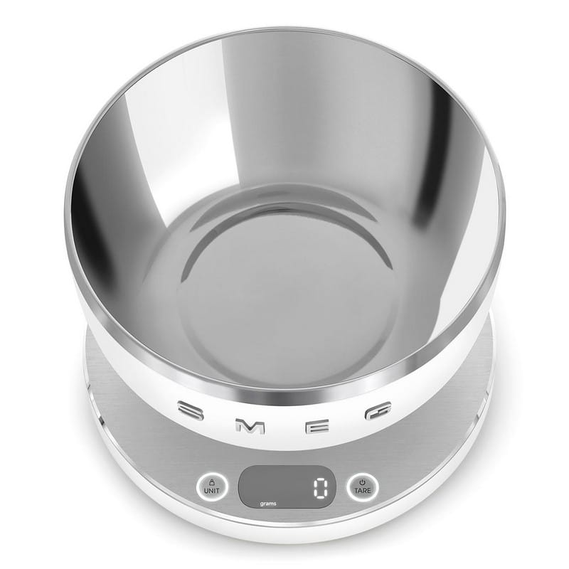Кухонні ваги KSC01WHMWW цифрові, білий матовий Smeg (COLLEZIONE) Кухонні ваги KSC01WHMWW цифрові, білий матовий Smeg (COLLEZIONE)