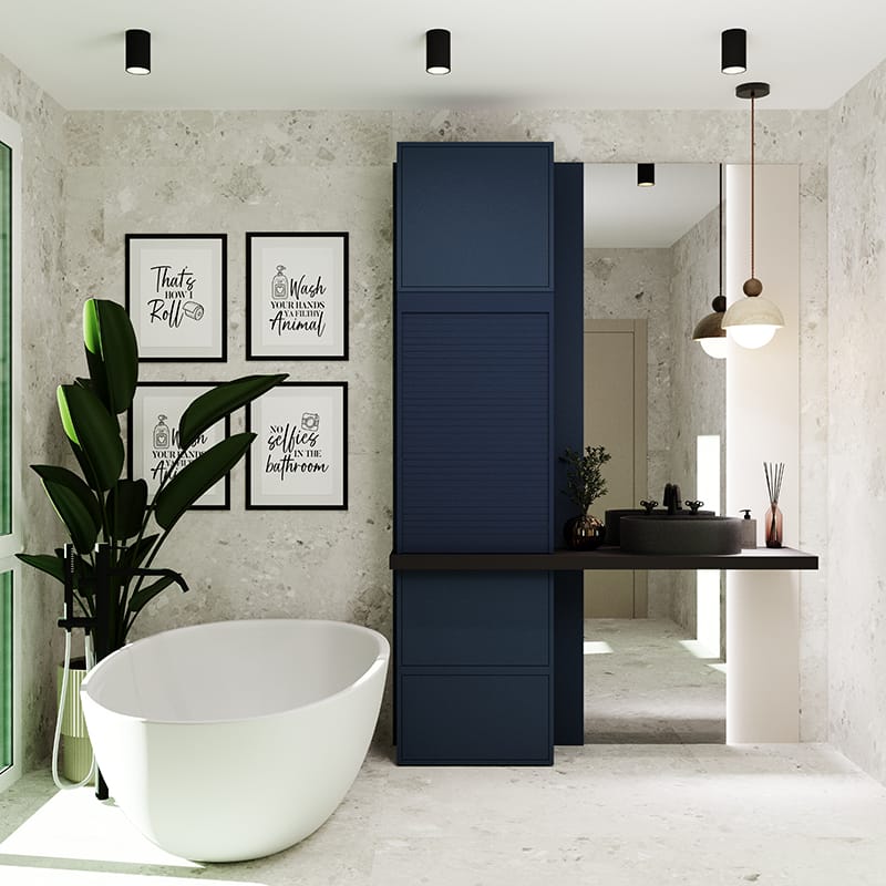 Комплект жалюзі REHAU RAUVOLET Noble matt Midnight Dash 3145L 600x1000 мм