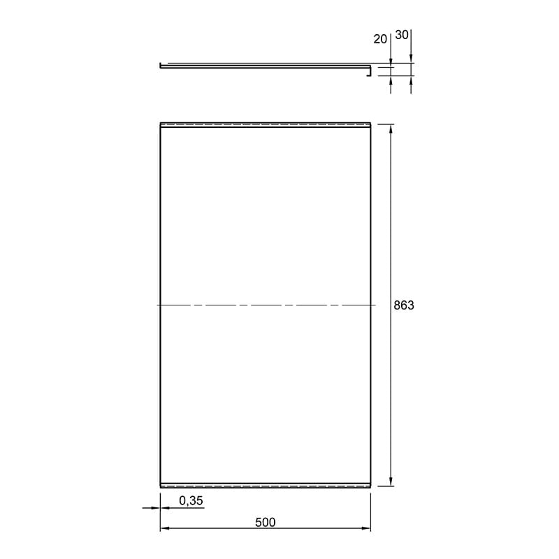 Піддон алюмінієвий Light 500xL863 Scilm Піддон алюмінієвий Light 500xL863 Scilm
