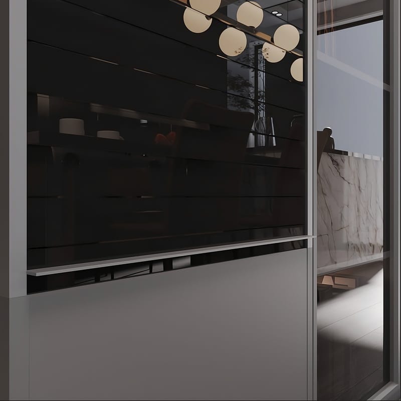 Комплект жалюзі REHAU RAUVOLET Vetro-Line Black Gloss 73978 (Нержавійка 360L) 600x1000 мм Комплект жалюзі REHAU RAUVOLET Vetro-Line Black Gloss 73978 (Нержавійка 360L) 600x1000 мм