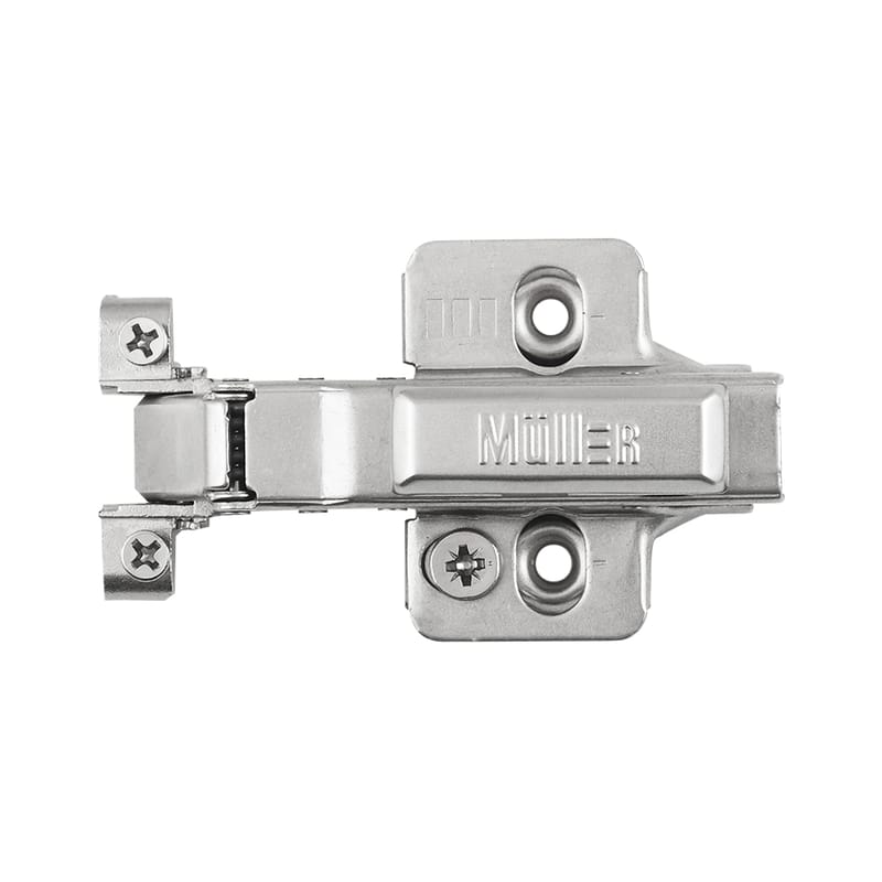Петля Clip-On, 95°, для алюминиевого профиля, накладная, никель, 3D Muller Profi Line Петля Clip-On, 95°, для алюминиевого профиля, накладная, никель, 3D Muller Profi Line