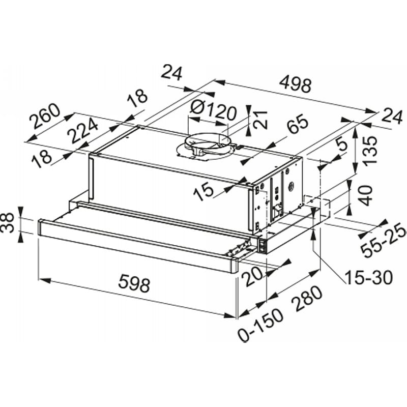 Витяжка FSM 601 BK/GL / 2 чорне скло 600мм. Franke (315.0737.227) Витяжка FSM 601 BK/GL / 2 чорне скло 600мм. Franke (315.0737.227)