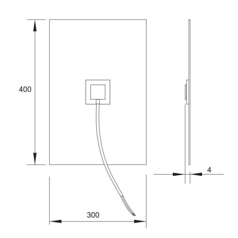 Нагрівальна плівка для дзеркал (дефогер) 300×400, 220V